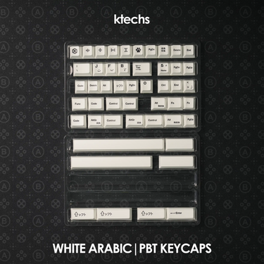 White Arabic Keycaps