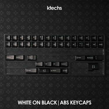 White On Black Keycaps